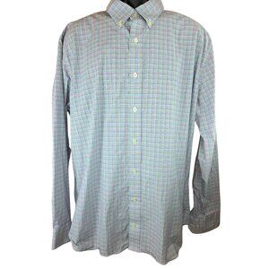 Southern Tide Mens Trim Fit Cotton Stretch Plaid Button-Down Shirt XXL